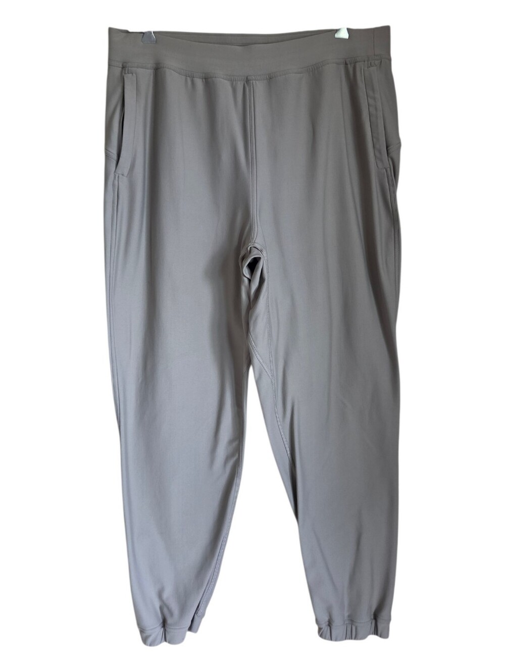 lululemon align high rise jogger pants muted taupe dove gray size 12